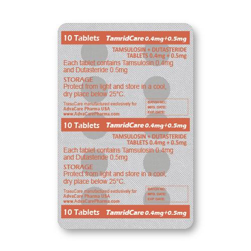 Comprimés de Tamsulosine + Dutastéride (blister de 10 comprimés)