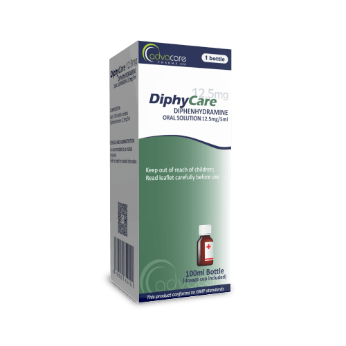 Diphenhydramine Oral Solution (box of 1 bottle)