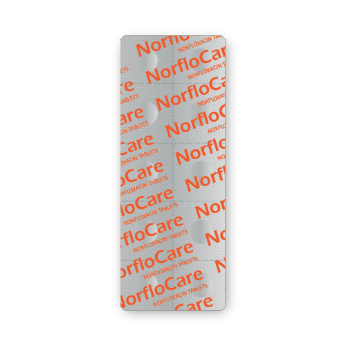 Comprimidos de Norfloxacina (blíster de 10 comprimidos)
