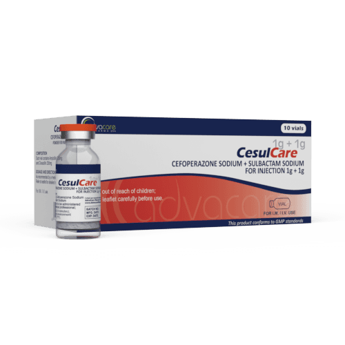 Cefopérazone + Sulbactam pour Injection (1 boîte et 1 flacon)