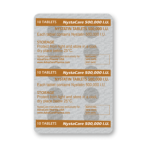 Comprimidos de Nystatina (blíster de 10 comprimidos)