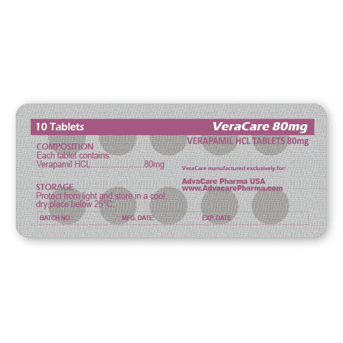 Comprimidos de Verapamil (blíster de 10 comprimidos)