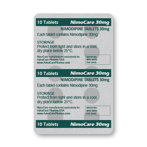 Comprimés de Nimodipine (blister de 10 comprimés)