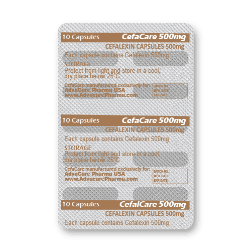 Capsules de Céfalexine (blister de 10 capsules)