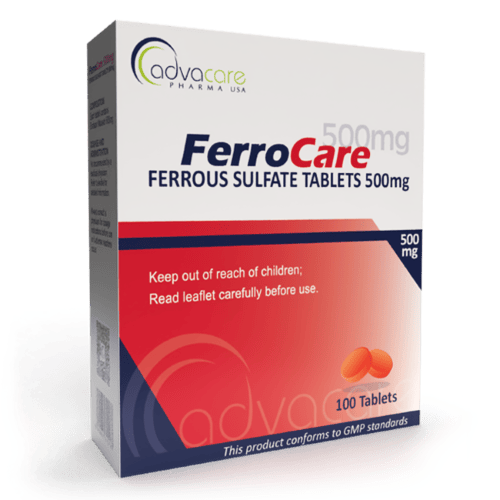 Ferrous Sulfate Tablets (box of 100 tablets)