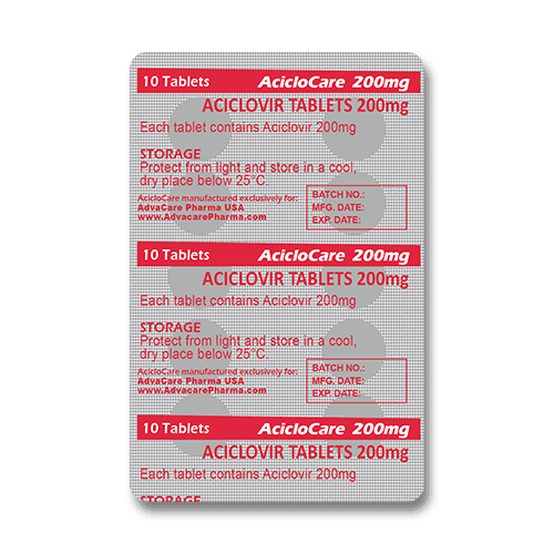 Comprimidos de Aciclovir (blíster de 10 comprimidos)