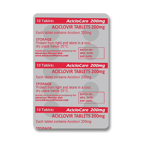 Aciclovir Tablets (blister of 10 tablets)