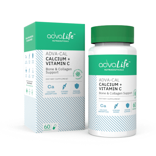 Calcium + Vitamin C Capsules (1 box and 1 bottle)