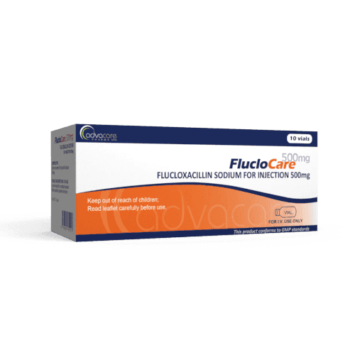 Polvo de Flucloxacilina Sódica para Inyección (caja de 10 frascos)
