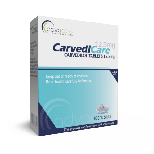 Carvedilol Tablets (box of 100 tablets)