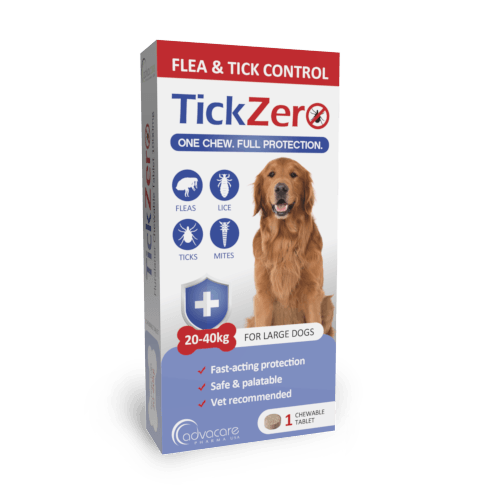 TickZero Fluralaner Large Breed Dogs Tick and Flea Treatment