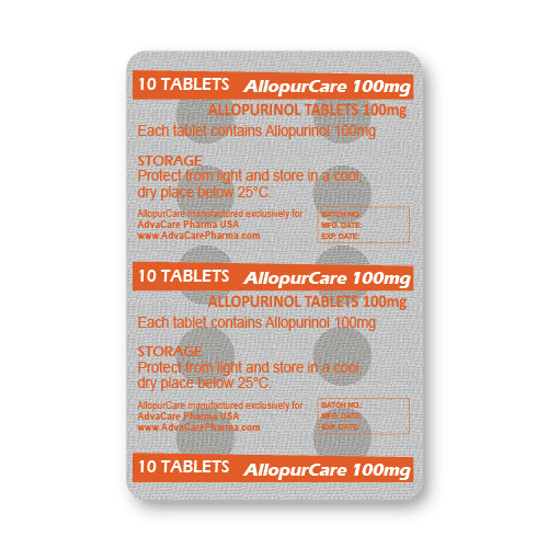 Comprimés d’Allopurinol (blister de 10 comprimés)