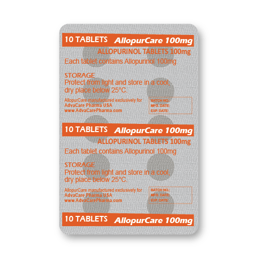 Allopurinol Tablets (blister of 10 tablets)