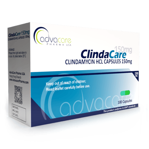 Clindamicina HCL Cápsulas (caja de 100 cápsulas)