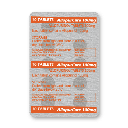 Comprimidos de Alopurinol (blíster de 10 comprimidos)