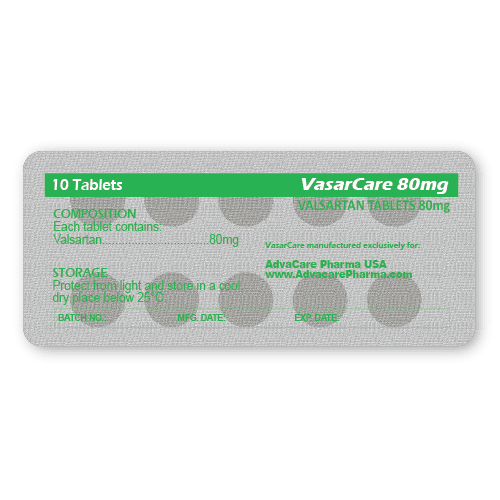 Valsartan Tablets (blister of 10 tablets)