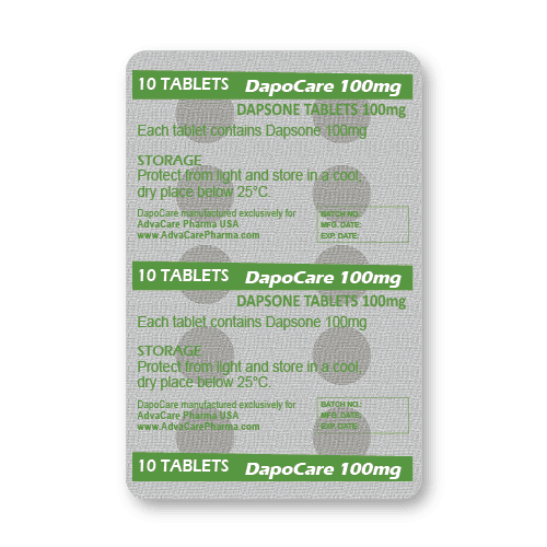 Comprimés de Dapsone (blister de 10 comprimés)