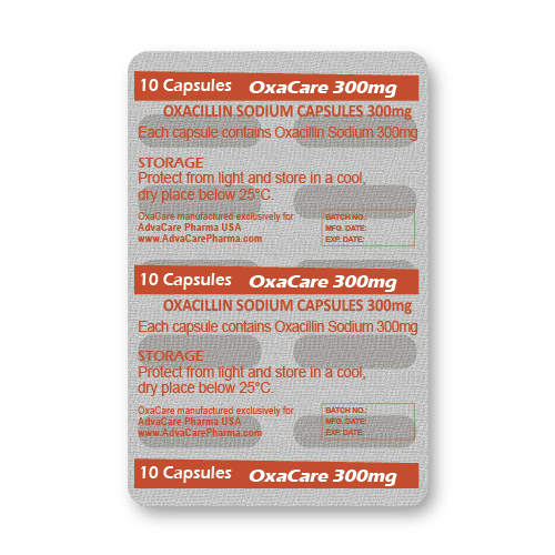 Oxacillin Sodium Capsules (blister of 10 capsules)
