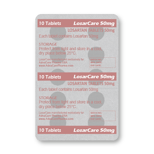 Losartan Tablets (blister of 10 tablets)