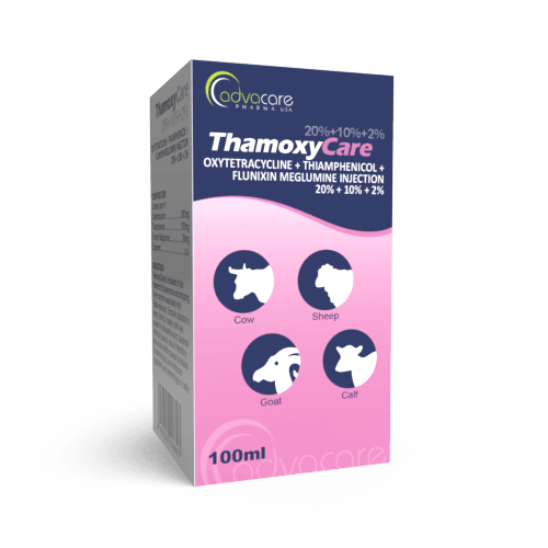 Inyección de Oxitetraciclina + Tiamfenicol + Meglumina Flunixin (caja de 1 vial)