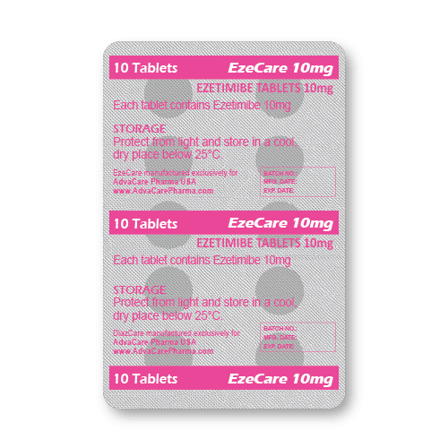 Comprimidos de Ezetimibe (blíster de 10 comprimidos)