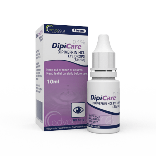 Dipivefrin HCl Eye Drops (1 box and 1 bottle)