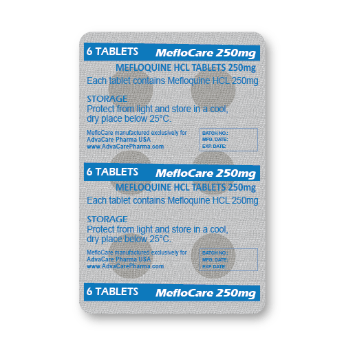 Mefloquine HCL Tablets (blister of 6 tablets)