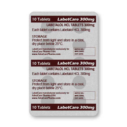 Labetalol Tablets (blister of 10 tablets)