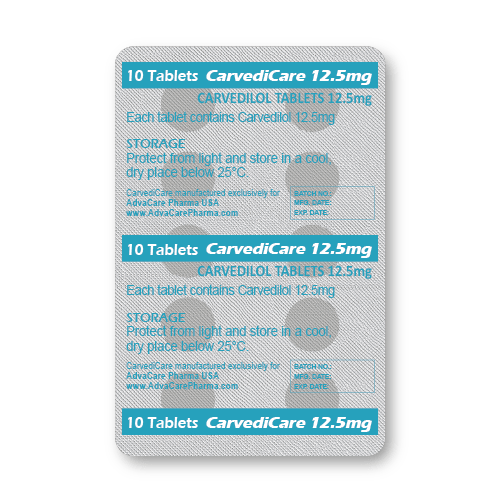 Carvedilol Comprimidos (blister de 10 comprimidos)