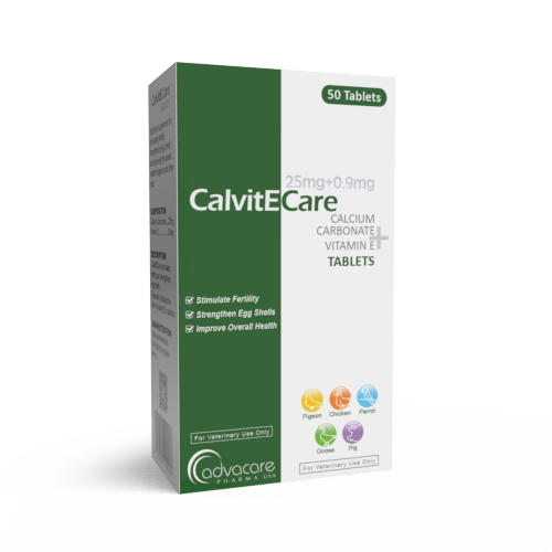 Calcium Carbonate + Vitamin E Tablets (box of 50 tablets)
