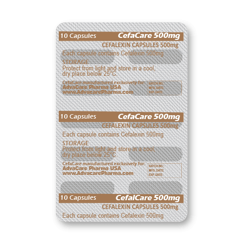 Cefalexin Capsules (blister of 10 capsules)