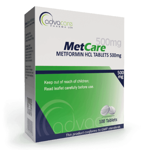 Comprimidos de Metformina HCl (caja de 100 comprimidos)