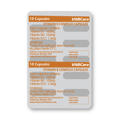 Vitamin B Complex Capsules (blister of 10 capsules)