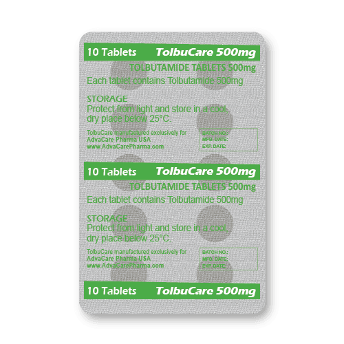 Comprimidos de Tolbutamida (blíster de 10 comprimidos)
