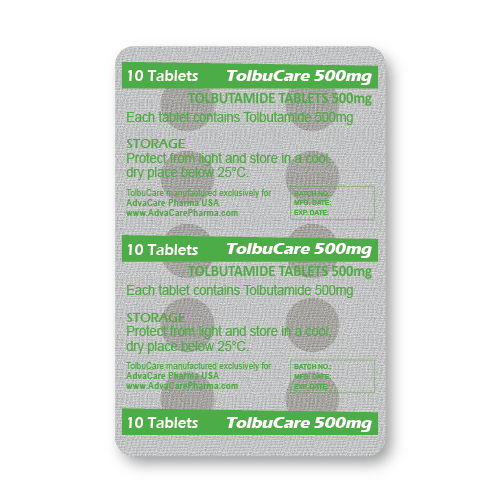 Comprimés de Tolbutamide (blister de 10 comprimés)