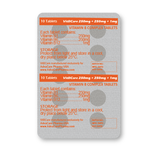 Vitamine B Complex Comprimés (plaquette de 10 comprimés)