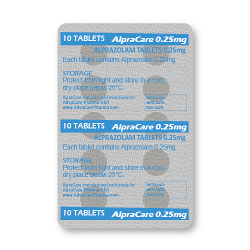 Alprazolam Tablets (blister of 10 tablets)