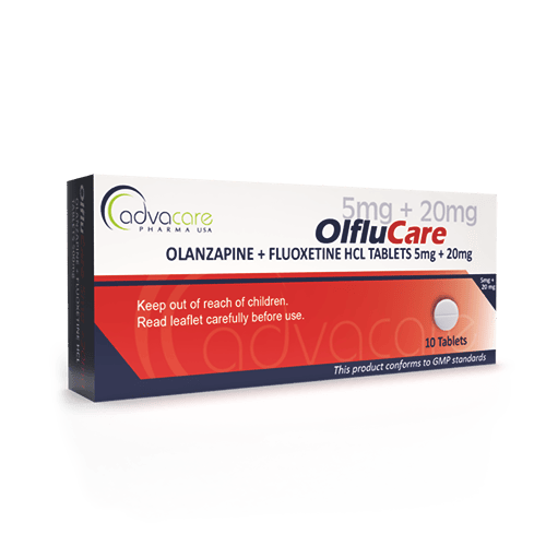 Comprimidos de Olanzapina + Fluoxetina HCl (caja de 10 comprimidos)