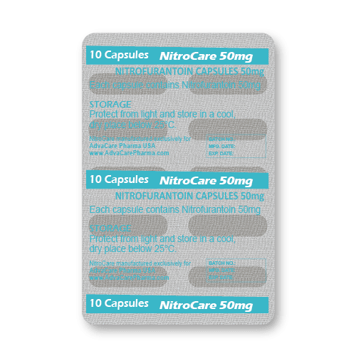 Nitrofurantoin Capsules (blister of 10 capsules)