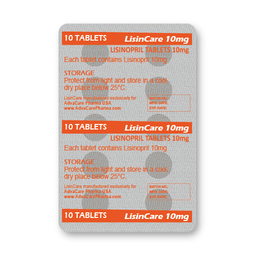 Lisinopril Tablets (blister of 10 tablets)