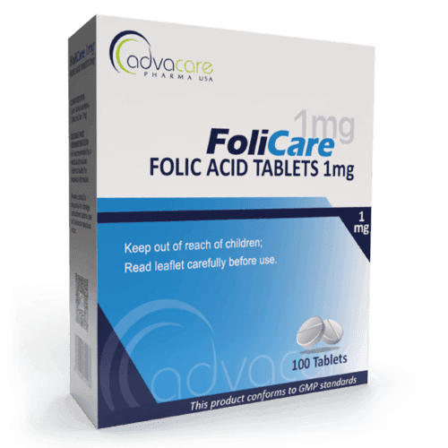 Comprimidos de Ácido Fólico (caja de 100 comprimidos)