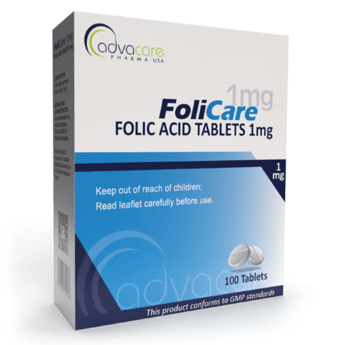 Ácido Fólico Comprimidos (caja de 100 comprimidos)