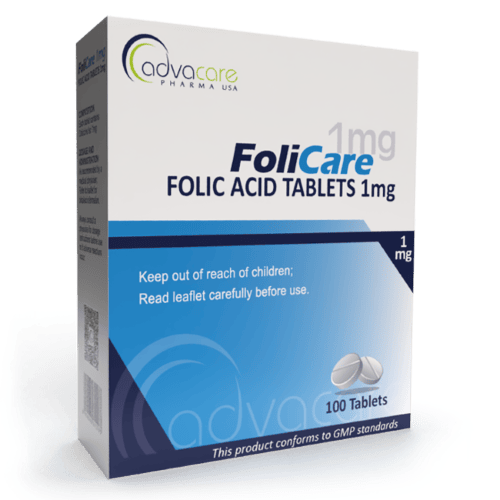 Comprimidos de Ácido Fólico (caja de 100 comprimidos)