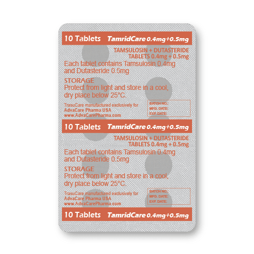 Tamsulosin + Dutasteride Tablets (blister of 10 tablets)