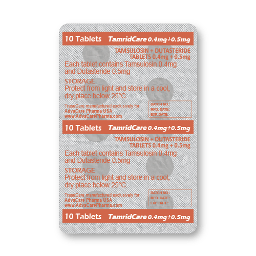 Tamsulosin + Dutasteride Tablets (blister of 10 tablets)