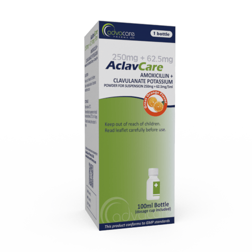 Amoxicillin + Clavulanate Potassium for Oral Suspension (box of 1 bottle)