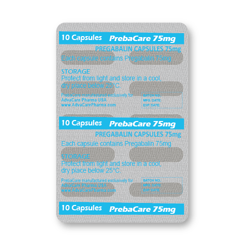 Pregabalin Capsules (blister of 10 capsules)