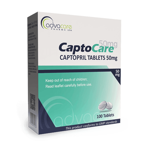 Comprimé de Captopril (boîte de 100 comprimés)