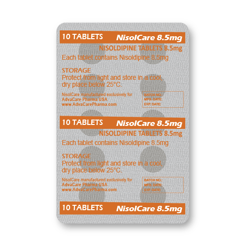 Nisoldipine Tablets (blister of 10 tablets)