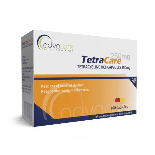 Tetracycline HCl Capsules (box of 100 capsules)